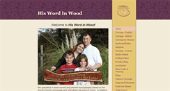 Desktop Screenshot of hiswordinwood.com